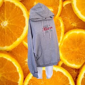 Jan Sport Men's Kean Embroidered Long Sleeve Hooded Pockets Gray Hoodies Size XL